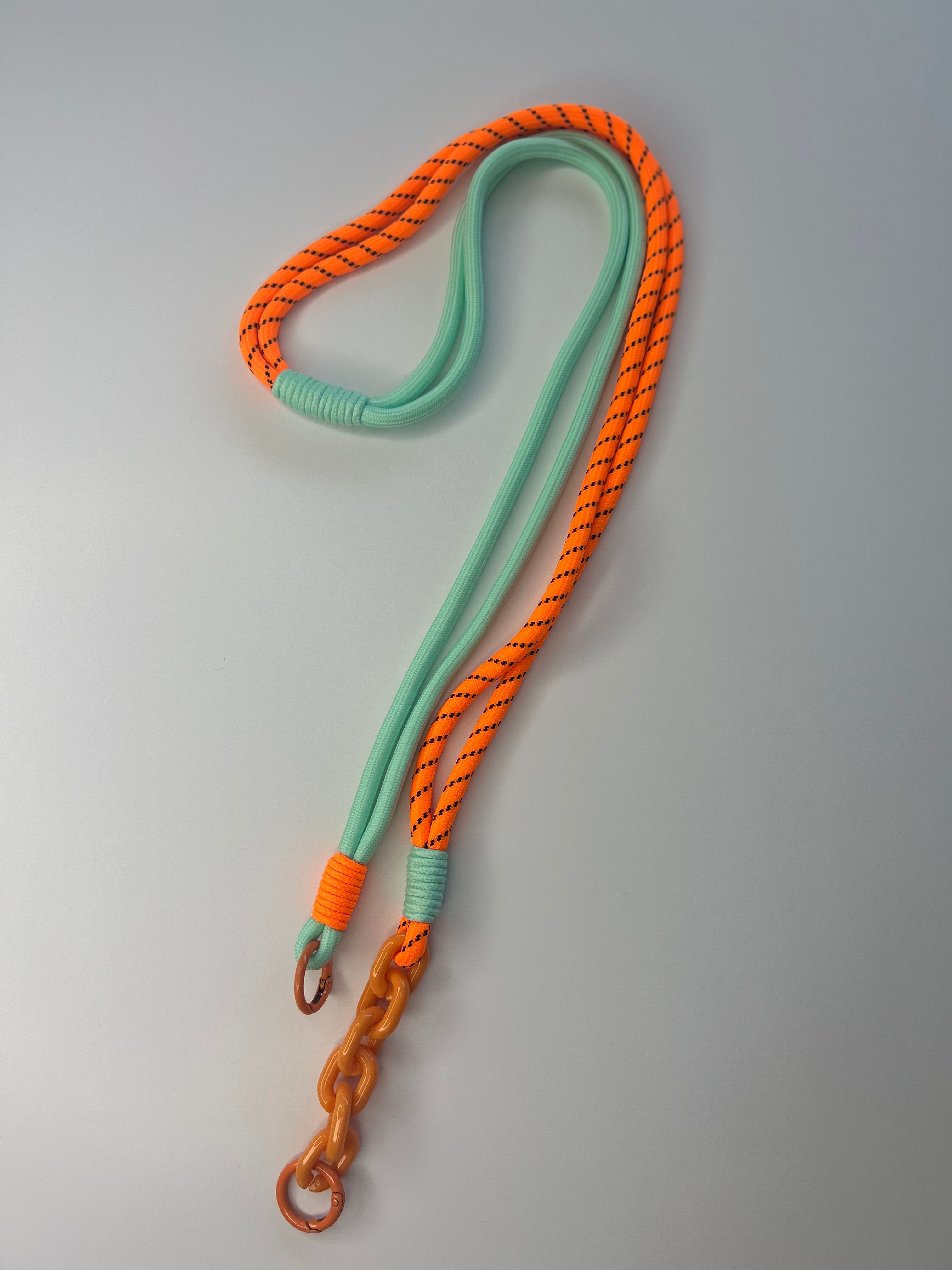 Orange & Green Phone Lanyard