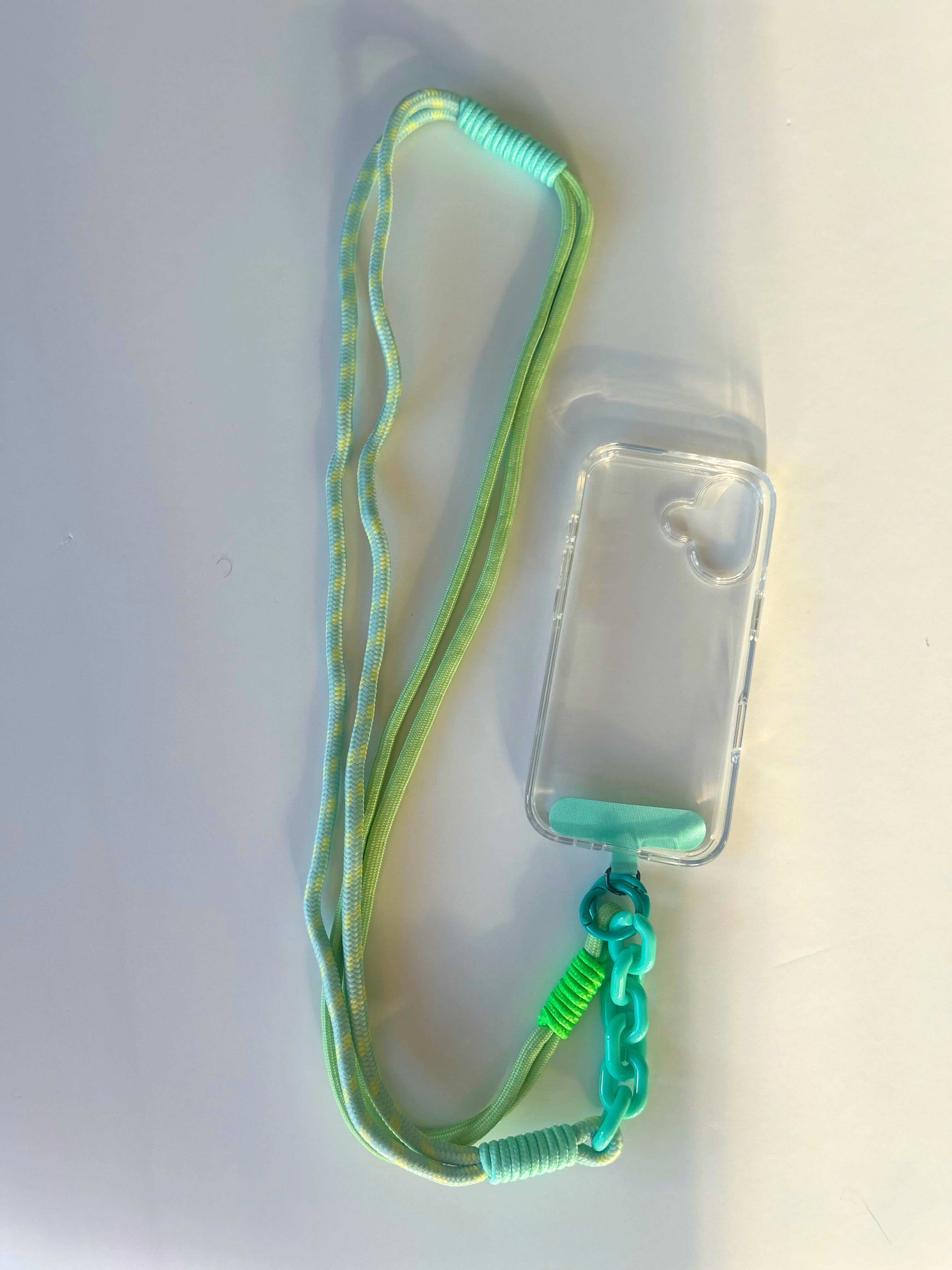 Green Phone Lanyard