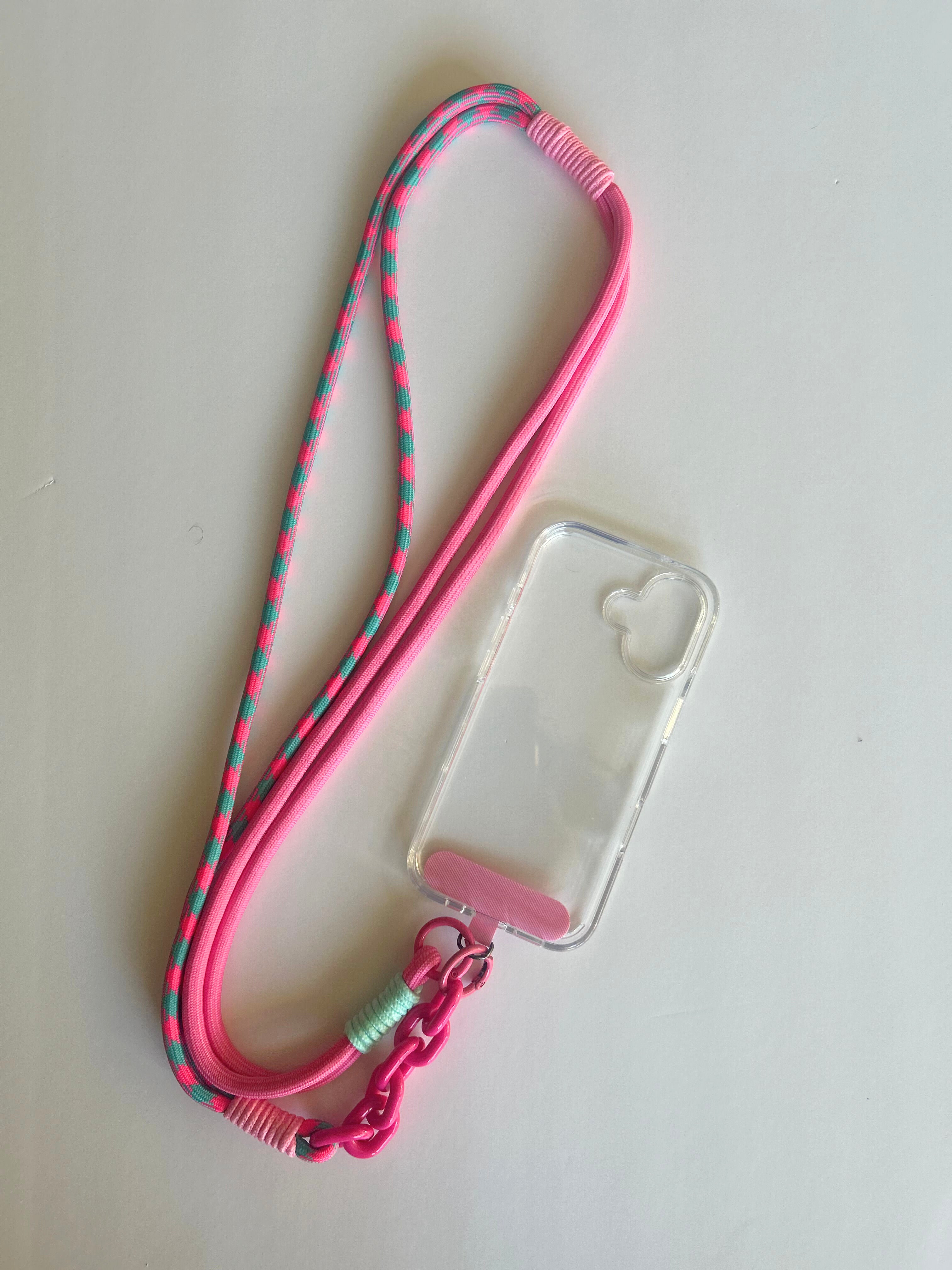 Pink Phone Lanyard