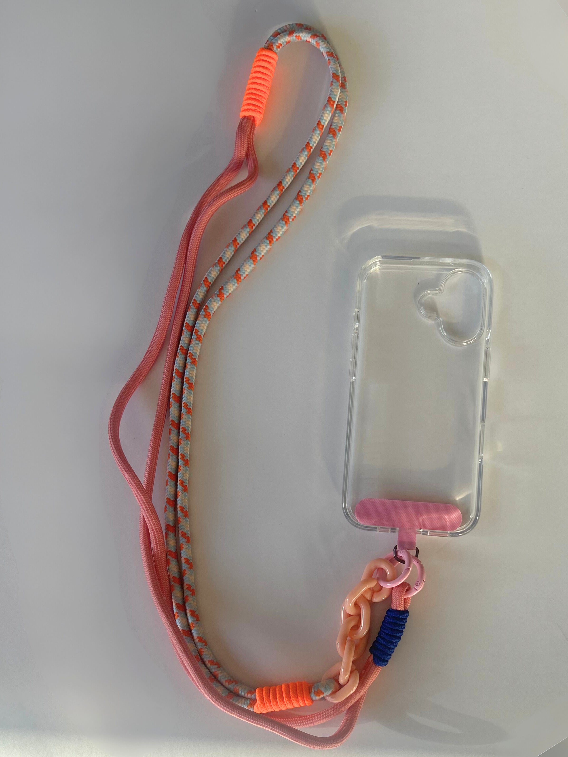 Orange & Blue Phone Lanyard